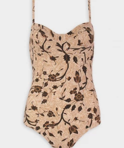Ulla Johnson Sicily Maillot One-Piece Swimsuit In Sol Just In