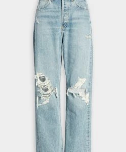 AGOLDE Just In 90's Crop Mid Rise Loose Fit In Suspend