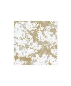 Caspari Home & Beauty Splatterware Paper Cocktail Napkins In Gold