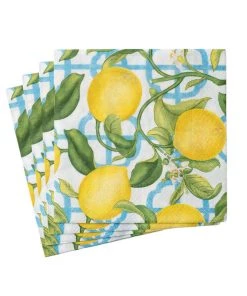 Caspari Seville Paper Luncheon Napkins In Ivory