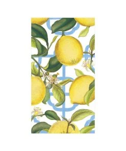 Caspari Seville Paper Guest Towel Napkins In Ivory Home & Beauty