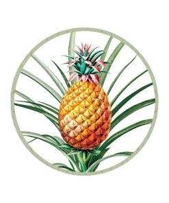 Caspari Home & Beauty Tropical Fruit Die-Cut Coasters - Set Of 4