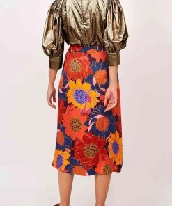 FARM Rio Copper Metallic Blouse