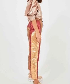 FARM Rio Featured Designers Solid Metallic Pants