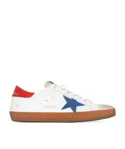 Golden Goose Superstar Red & Blue Star Men Sneaker