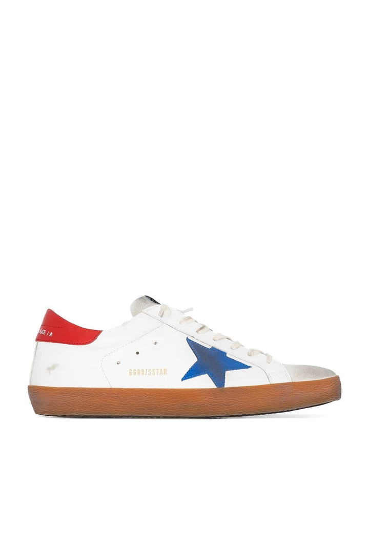 Golden Goose Superstar Red & Blue Star Men Sneaker 1 Golden Goose Superstar Red & Blue Star Men Sneaker
