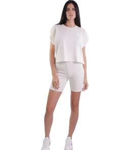 FRAME Vintage Biker Short In Whisper White Just In