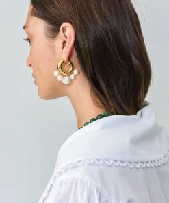 Eliou Sandro Pearl And Los Earrings Bags & Accessories