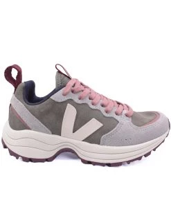 Veja Venturi Suede Kaki Sable In Oxford Grey