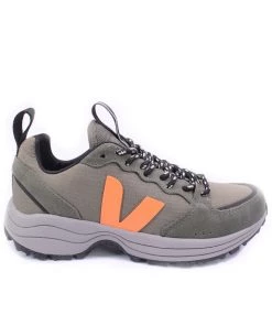 Veja - Men Venturi Ripstop Kaki In Neon Orange For Men Just In