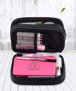 OLIVIA Woman Double Layer Large Cosmetic Bag