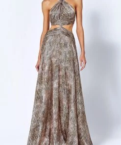 ALEXIS Aaliyah Maxi Dress In Animal Print
