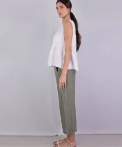 Velvet Abel Sleeveless Tier Top In Cobble Just In