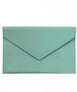 Graphic Image Robin's Egg Blue Goatskin Envelope