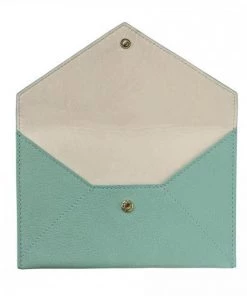 Graphic Image Robin's Egg Blue Goatskin Envelope