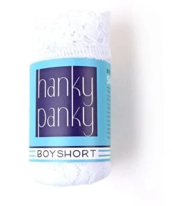Hanky Panky Rolled Signature Lace Boyshort White