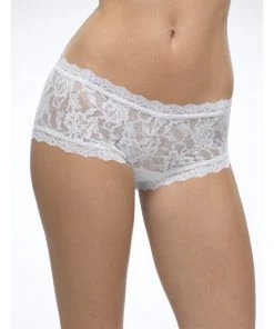 Hanky Panky Rolled Signature Lace Boyshort White