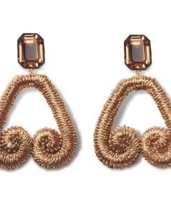 Lizzie Fortunato Bags & Accessories Scroll Earrings In Bronze