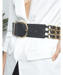 B-Low The Belt Yasmin Black Gold Belt