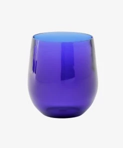 Caspari Just In Acrylic 12oz Tumbler Glass In Cobalt