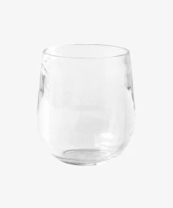 Caspari Acrylic 12oz Tumbler Glass In Crystal Clear Home & Beauty