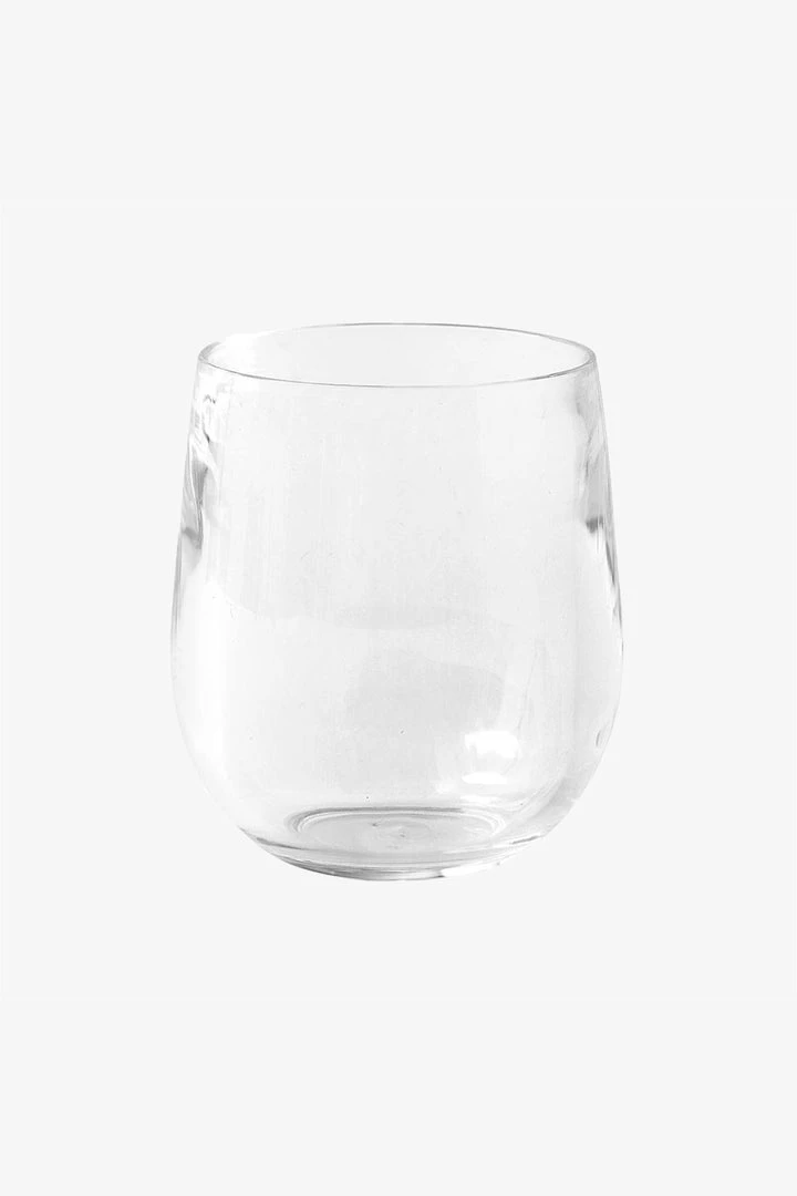 Caspari Acrylic 12oz Tumbler Glass In Crystal Clear Home & Beauty 1 Caspari Acrylic 12oz Tumbler Glass In Crystal Clear Home & Beauty