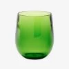Caspari Acrylic 12oz Tumbler Glass In Emerald Home & Beauty