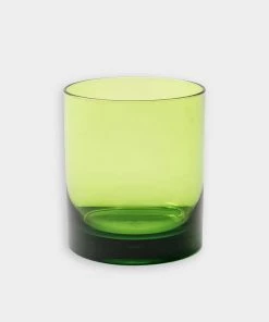 Caspari Just In Acrylic 14oz On The Rocks Highball Glass In Green