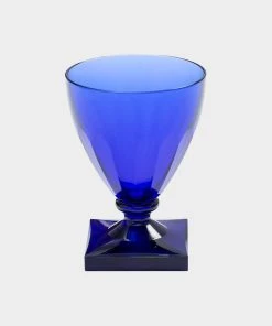 Caspari Acrylic 8.5oz Wine Goblet In Cobalt
