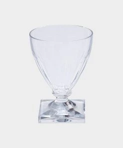 Caspari Acrylic 8.5oz Wine Goblet In Crystal Clear