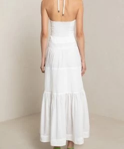 A.L.C. Just In Adelle Halter Midi Dress In Ivory Multi