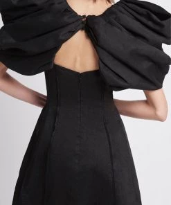 Aje. Admiral Butterfly Sleeve Mini Dress In Black Just In