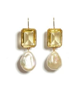 Lizzie Fortunato Bags & Accessories Aegean Earrings In Lemon
