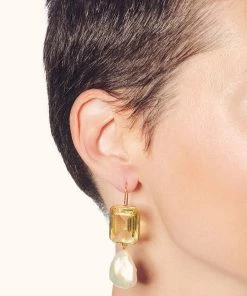 Lizzie Fortunato Bags & Accessories Aegean Earrings In Lemon