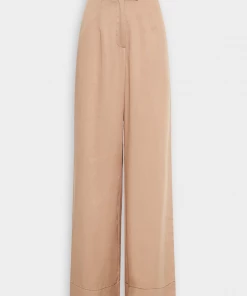 ST. AGNI Just In Wide Leg Pants In Nutmeg
