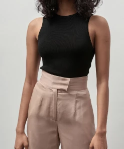 ST. AGNI Just In Wide Leg Pants In Nutmeg