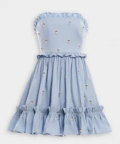 Agua By Agua Bendita Just In Rosa Mini Dress In Dia Azul