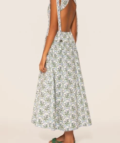 Agua By Agua Bendita Just In Guaguanco Chan Chan Celeste Midi Dress