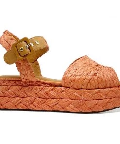 Clergerie Flats Aida Dust Raffia