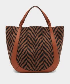 Ulla Johnson Just In Albers Tote In Mahogany