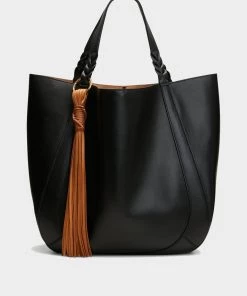Ulla Johnson Just In Albers Tote In Noir