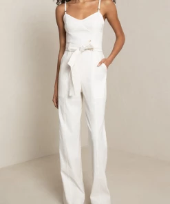 A.L.C. Just In Mila Linen Jumpsuit In Glace