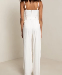 A.L.C. Just In Mila Linen Jumpsuit In Glace
