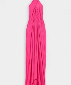 A.L.C. Rio Pleated Maxi Dress In Neon Pink Just In