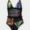Charo Ruiz Just In Alice Swimsuit 1PC In Black Print