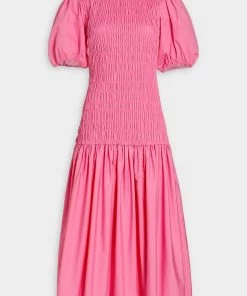 Derek Lam 10 Crosby Just In Amaya Smocked Dress In Peony