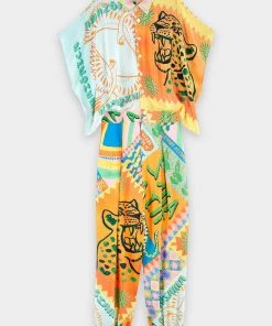 FARM Rio Amazonian Patch Scarf Jumpsuit