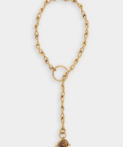 Ulla Johnson Ambrosia Necklace In Tiger's Eye Bags & Accessories