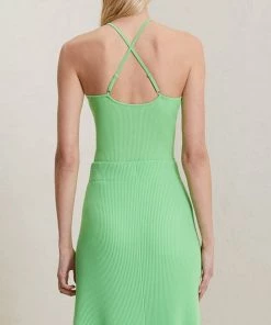 A.L.C. Ana Rib Knit Top In Agave