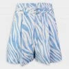Derek Lam 10 Crosby Anson Double Belt Short In White/Blue